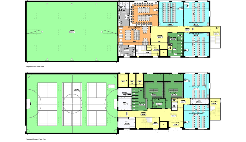 Borden Grammar School Extension 2023  - Plans for new school building (2021)